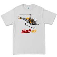 Dove Grey bell 47 helicopter Premium Tee - ArtMosaic