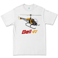 White bell 47 helicopter Premium Tee - ArtMosaic