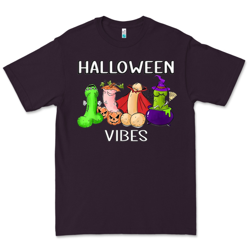 Halloween Vibes Dick Tie Dye Hippie Retro Lazy Costume Premium Tee by ArtMosaic | Teevron