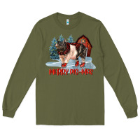 Army Green merry pigmas Long Sleeve Tee - LillyAllenDesigns