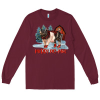 Burgundy merry pigmas Long Sleeve Tee - LillyAllenDesigns