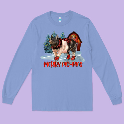 Merry Pigmas Long Sleeve Tee Designed By Lillyallendesigns