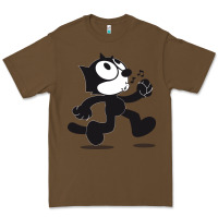 Cacao felix the cat whistling Premium Tee - ArtMosaic
