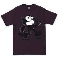 Plum felix the cat whistling Premium Tee - ArtMosaic