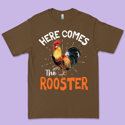 Here Comes The Rooster Shirt Chicken Lady Outfit 243 Premium Tee Designed By Artmosaic