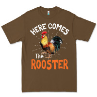 Cacao Here Comes The Rooster Shirt Chicken Lady Outfit 243 Premium Tee - ArtMosaic