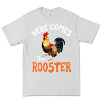 Dove Grey Here Comes The Rooster Shirt Chicken Lady Outfit 243 Premium Tee - ArtMosaic