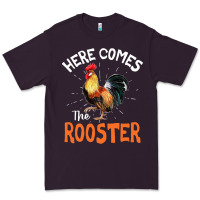 Plum Here Comes The Rooster Shirt Chicken Lady Outfit 243 Premium Tee - ArtMosaic