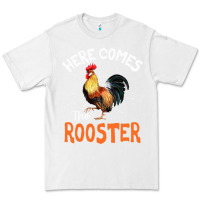 White Here Comes The Rooster Shirt Chicken Lady Outfit 243 Premium Tee - ArtMosaic