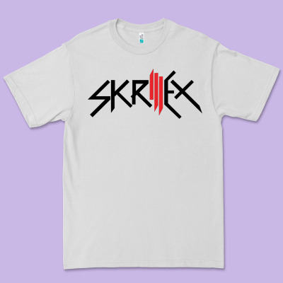 White Skrillex Premium Tee Designed By Artmosaic