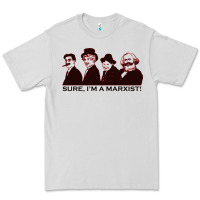 Dove Grey sure i'm a marxist Premium Tee - ArtMosaic
