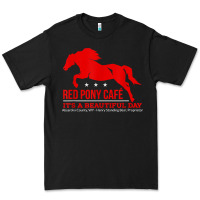 Red Pony Cafe, Funny Cute Horse Lover Premium Tee | Teevron