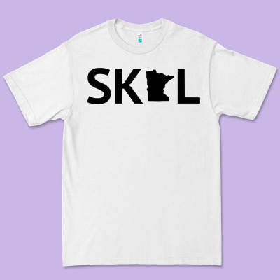 Skol Minnesota Hoodie  Let's Go Mn Hooded Sweatshirt Premium Tee Designed By Artmosaic