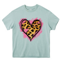 Arona Leopard Pink Glitter Heart Heavy Core Tee - Jasminsmagicworld