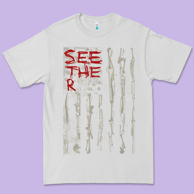 Seether Bone Flag Premium Tee Designed By Artmosaic