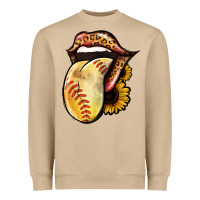 Mushroom Softball Tongue Heavyweight Sweatshirt - Jasminsmagicworld