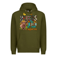 Army Green heifers be trippin ok maybe i pushed her Premium Hoodie - BarkalooDesign