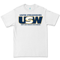 White United Steelworkers - Unity and Strength for Worke Premium Tee - ArtMosaic