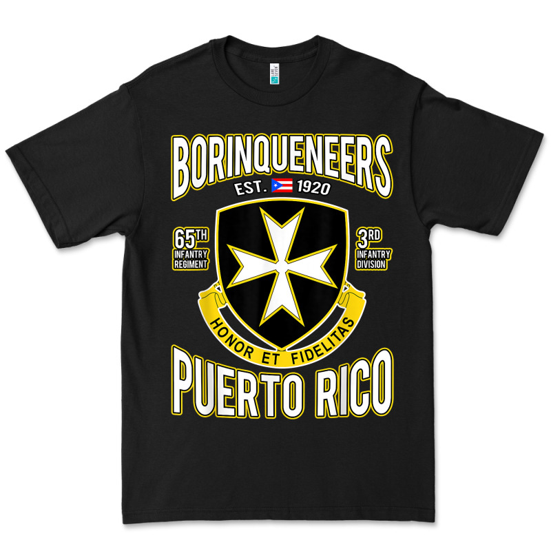Borinqueneers Puerto Rico Flag Honor Et Fidelitas Premium Tee by ArtMosaic | Teevron