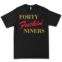 Black forty fvckin' niners Premium Tee - ArtMosaic