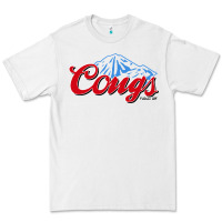 White wsu cougs Premium Tee - ArtMosaic