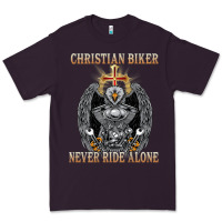 Plum jesus christian biker never ride alone Premium Tee - ArtMosaic