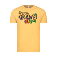 Vintage Mustard Happy crawdi Gras Vintage Tee - LillyAllenDesigns