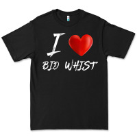 Black i love heart bid whist card game t shirt Premium Tee - ArtMosaic