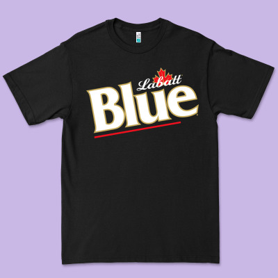 Labatt Blue Beer Premium Tee Designed By Artmosaic