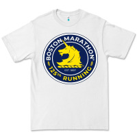 White boston marathon Premium Tee - ArtMosaic
