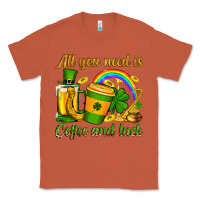 Copper St. Patrick's All you need is coffee and luck Classic Tee - OliviaCreatesArt