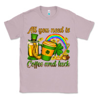 Lilac St. Patrick's All you need is coffee and luck Classic Tee - OliviaCreatesArt