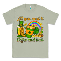 Matcha St. Patrick's All you need is coffee and luck Classic Tee - OliviaCreatesArt