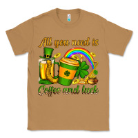 Toasted Coconut St. Patrick's All you need is coffee and luck Classic Tee - OliviaCreatesArt
