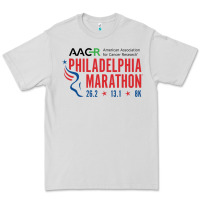Dove Grey PHILADELPHIA MARATHON Premium Tee - ArtMosaic