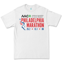 White PHILADELPHIA MARATHON Premium Tee - ArtMosaic