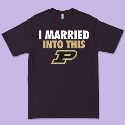 Purdue Boilermakers Married Into This - Apparel Premium Tee Designed By Artmosaic
