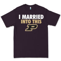Plum Purdue Boilermakers Married Into This - Apparel Premium Tee - ArtMosaic