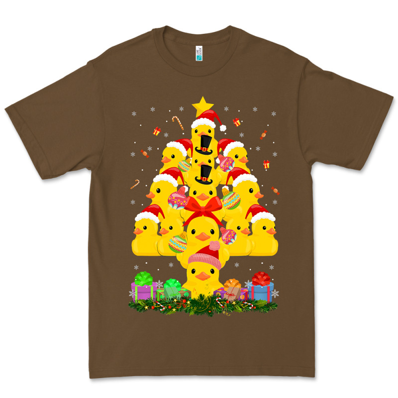 Duck Rubber Duck Christmas Tree Duckie And Quack Christmas 123 Premium Tee by ArtMosaic | Teevron