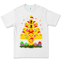 White duck rubber duck christmas tree duckie and quack christmas 123 Premium Tee - ArtMosaic