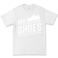 White cross country running   xc run runner pullover hoodie Premium Tee - ArtMosaic