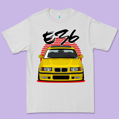 Yellow E36 Premium Tee Designed By Artmosaic
