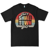Black Limited Edition Retro Vintage Just A Small Town Girl Premium Tee - ArtMosaic