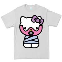 Dove Grey hell kitty cute devil Premium Tee - ArtMosaic