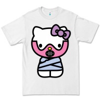 White hell kitty cute devil Premium Tee - ArtMosaic