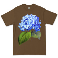Cacao Blue  hydrangea Premium Tee - ArtMosaic