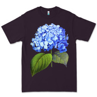 Plum Blue  hydrangea Premium Tee - ArtMosaic