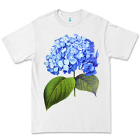 White Blue  hydrangea Premium Tee - ArtMosaic