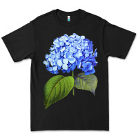 Black Blue  hydrangea Premium Tee - ArtMosaic