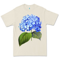 Bone Blue  hydrangea Premium Tee - ArtMosaic